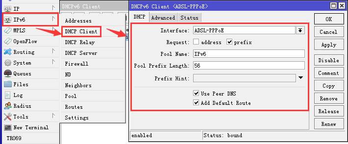 RouterOS配置电信原生IPv4/IPv6双栈 ROS教程 第1张