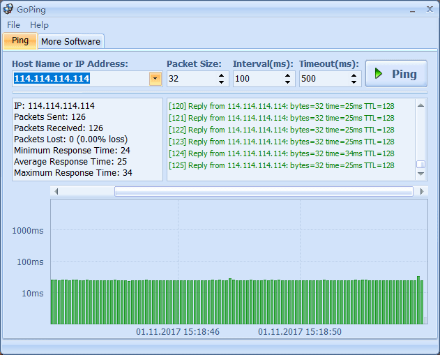 图形化的ping测试工具 GoPing 软件分享 第1张