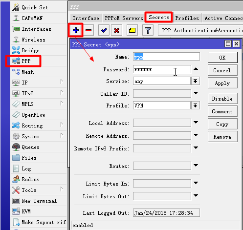 RouterOS搭建PPTP和L2TP服务器 ROS教程 第5张