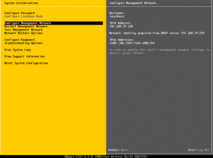 ESXi 6.5 setup 安装图文教程 网络技术 第17张